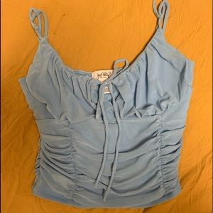 Cinched milkmaid top